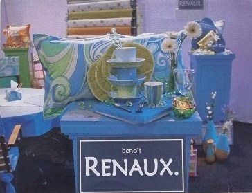 Stand de textiles et de matériaux enduits créés par benoît Renaux