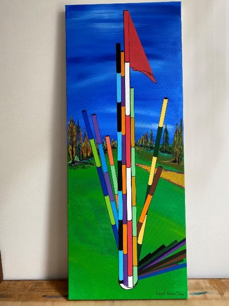 Birdie — peinture de benoît Renaux