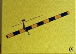 Le bonheur, cet équilibre délicat — peinture de benoît Renaux