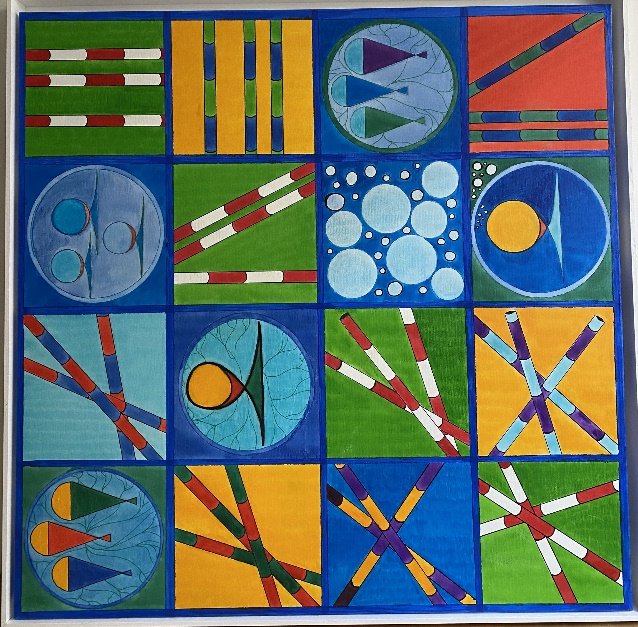Dominos — peinture de benoît Renaux