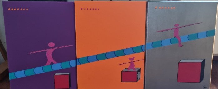 Équilibre-Réflexe gagnant — peinture de benoît Renaux