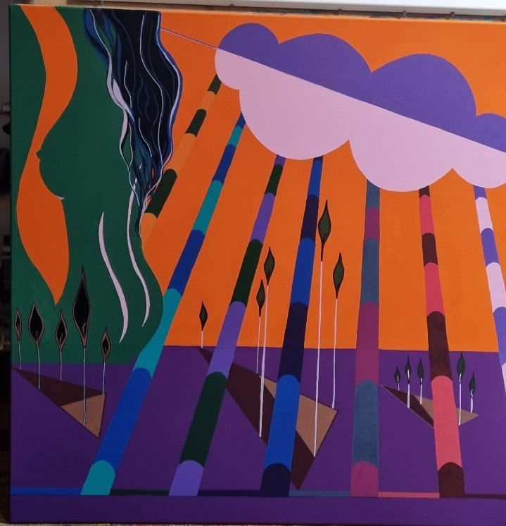 Honey, take a walk on the wild side — peinture de benoît Renaux