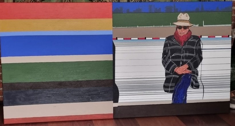 O.M. Incognito — peinture de benoît Renaux